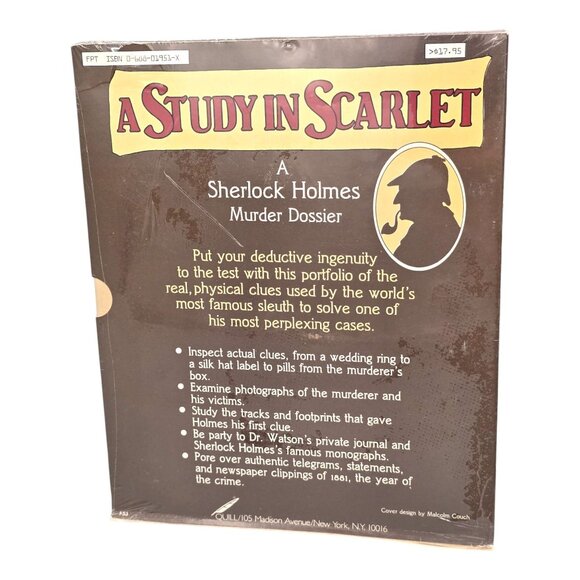Study In Scarlet Sherlock Holmes Murder Dossier Game 1983 1st Ed Solve the CASE - Picture 2 of 8